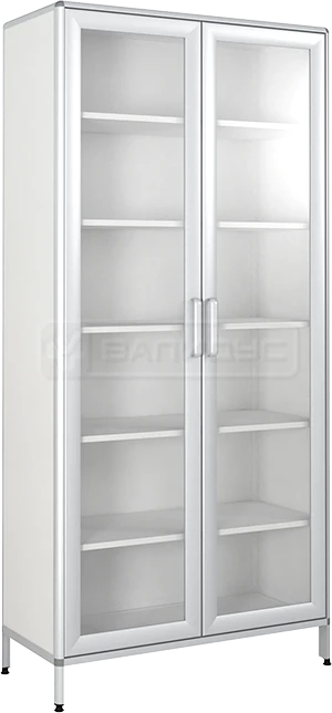 Semi-Circular Aluminum Frame Two-Door Cabinet SHM-5