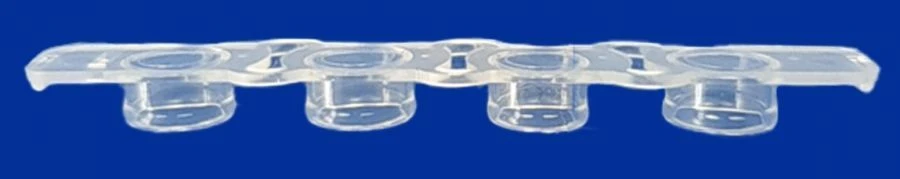 Non-Sterile Polymer Test Tube for In Vitro Diagnostics with Flat Cap (4-Pack)