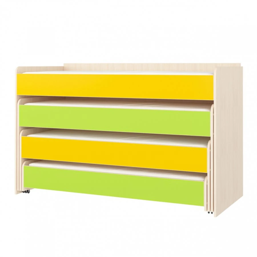 Transformable Four-Tier Children's Bed with Storage Lid
