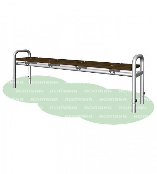 Plastic Bench for Play Areas and Recreation Zones - Romana 302.04.00