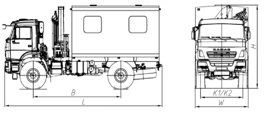 Special Emergency Vehicle Model 676524-12 with Crane Manipulator (KMU)