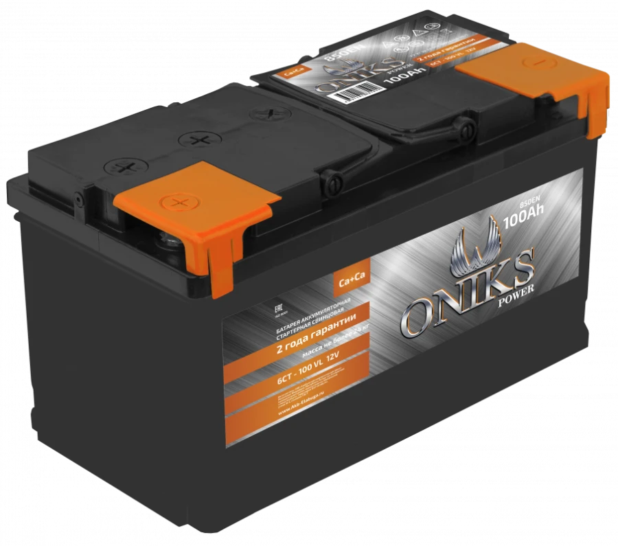Lead-acid Battery for Starting Piston Engines 6ST-100 "ONIKS