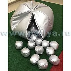 Snowball Game Set "Nellya" - 50 Snowballs, 8 cm Diameter