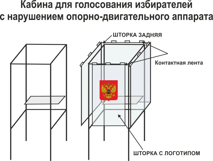 Accessible Voting Booth for Individuals with Mobility Impairments - Metal Frame