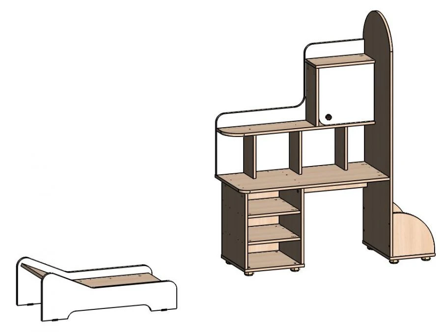 Doctor Shelving Unit, Art. SIM Dok-01