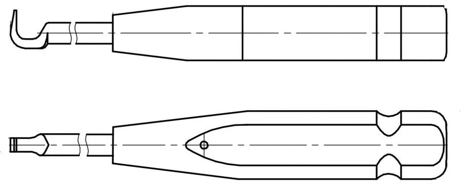 Surgical Hook Applicator for Spine Treatment, Model 846.127