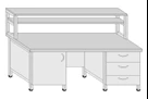 Metal Laboratory Table STF-3(m) for Research Work