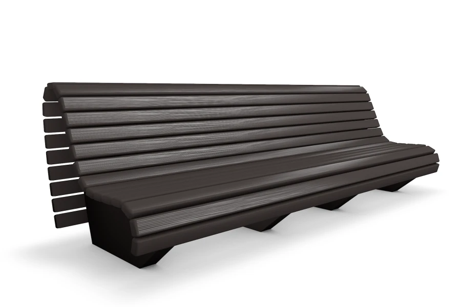 Closed Park Bench 3m