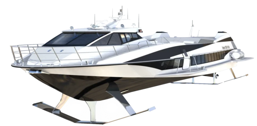 High-Speed Passenger Hydrofoil Boat Meteor 2020 Project 03830