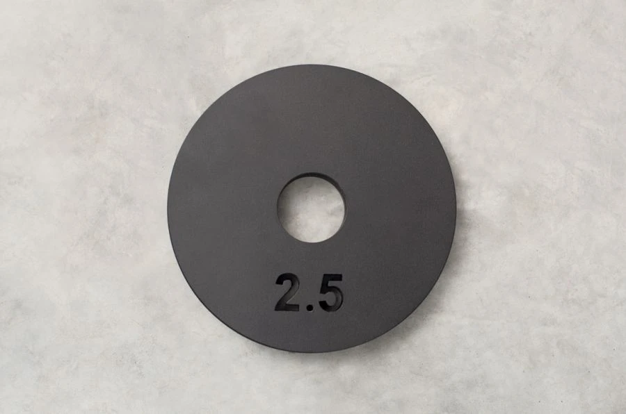 Steel Training Plate 2.5 kg (Black RAL 9005 M)