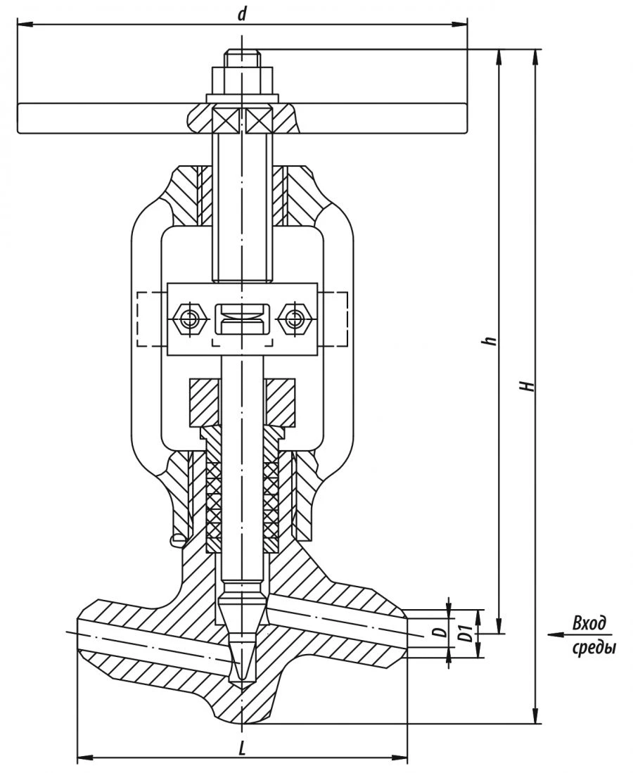 Regulating Valve 10с-1М for Liquid Flow Control