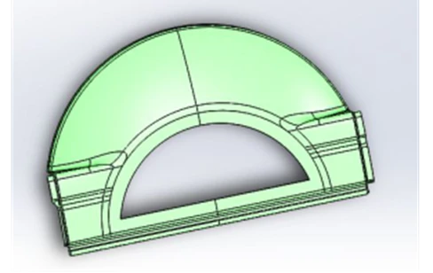 Front Left Arch Trim Made of Polyester Fiberglass - 5299-40-5102011