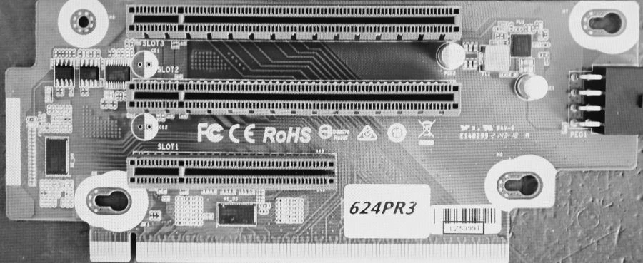 Specialized Expansion Board for PCI-E Adapters 624PR3