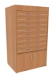 Newspaper Storage Organizer with 8 Drawers