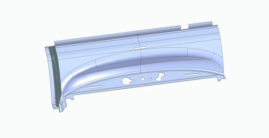 Front Door Drive Panel for Liaz 529267 - Component 529267-5702425-72