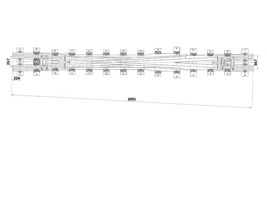 R65 Type Crosspiece Model 1/11 Project N01.004.3000.00