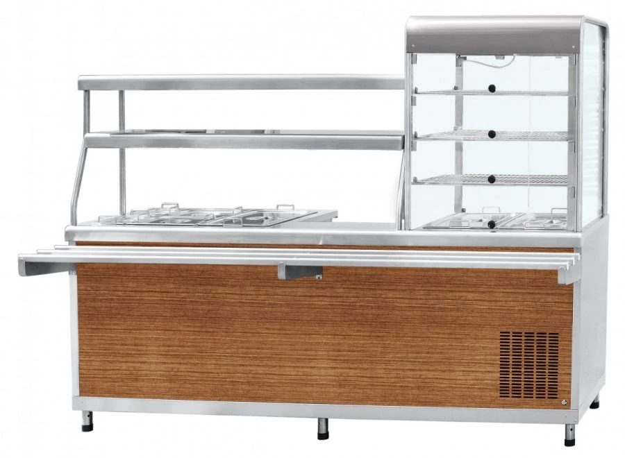 Universal Hot Food Display Counter PVCM-70KMU Right Color