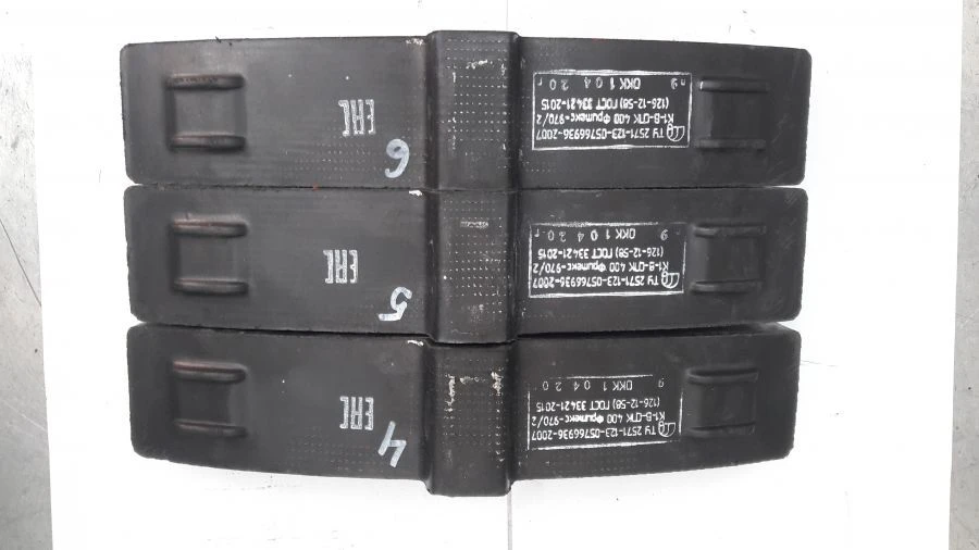 Composite Brake Block with Cast Iron Insert K1-V-SPK 400 (126-12-58)