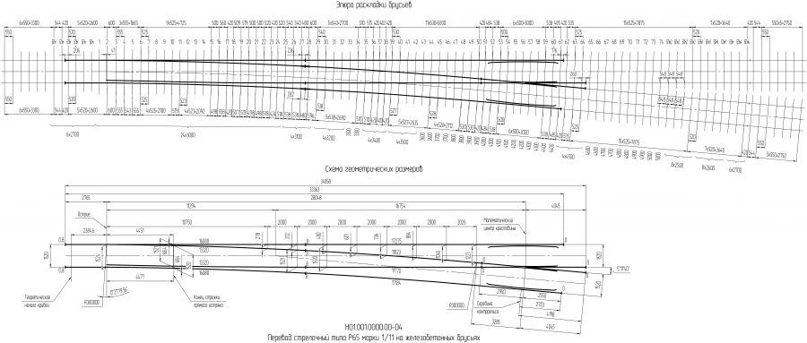 R65 Switch Type 1/11 for Concrete Sleeper Projects N01.001.0000.00-04