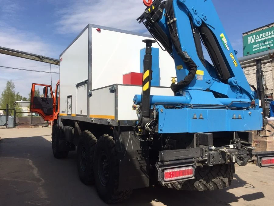 Multi-functional Hydraulic Crane Truck KAMAZ 43118 MKMA 41K06N-UM