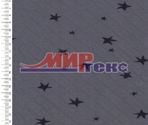 Synthetic Knitted Fabric (100% PE) Printed Jacquard, Double Layer with Horizontal Weft