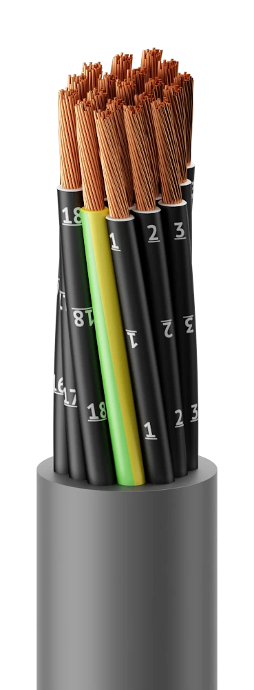 Emflex Flexible Cable KUPPmng(A)-HF 300/500V