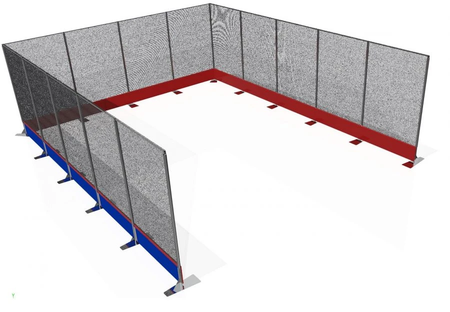 Indoor Throwing Training Sector Safety Barrier