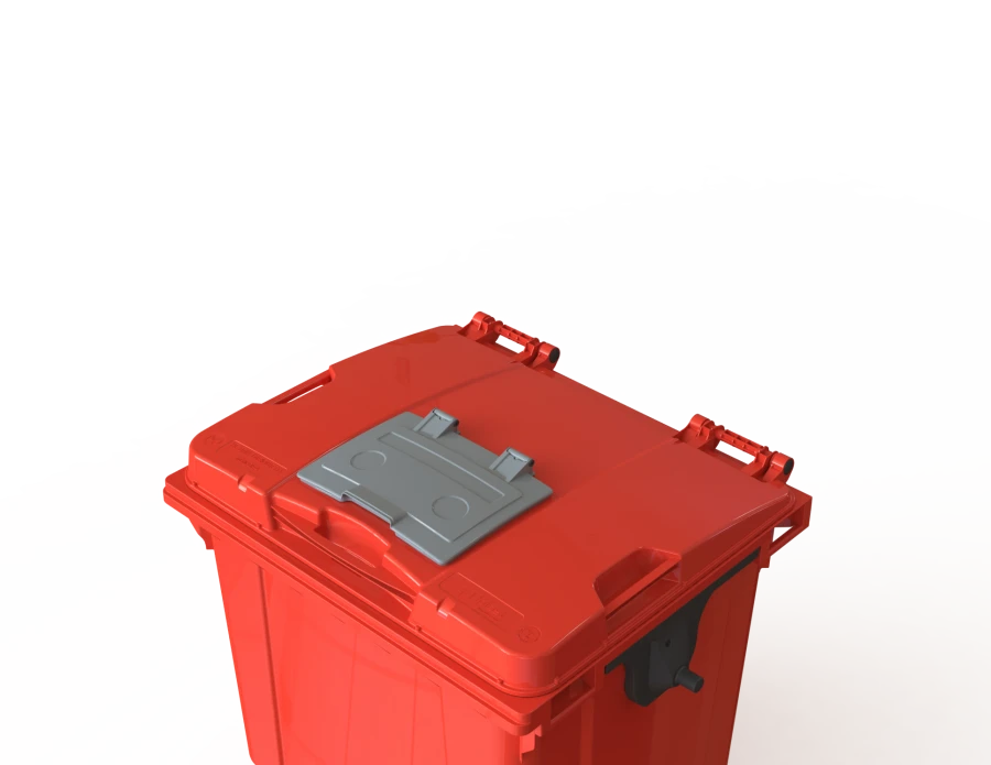 1100L Mobile Waste Container with Lid Art.29.C19.W