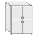 Metal Equipment Cabinet 0.8/1mm Thickness SHK-4(m)
