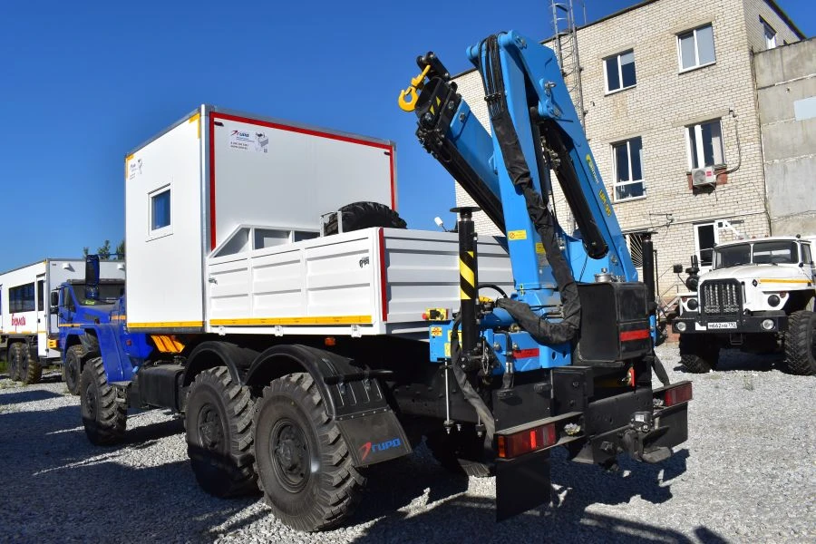 Special Purpose Vehicle with Crane for Transporting Loads - Ural 4320-1951