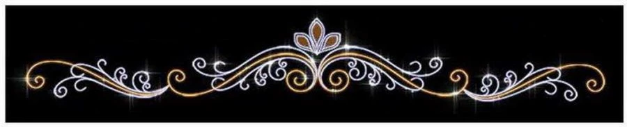 LED Decorative Light Strings "Rainbow Patterns" - Street Decorative Lamp Mounted on Support Cable (220V, 24V, 12V)