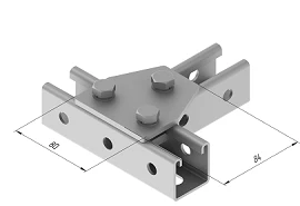 Hot-dip Galvanized Steel Plate with 3 Holes SMA 607