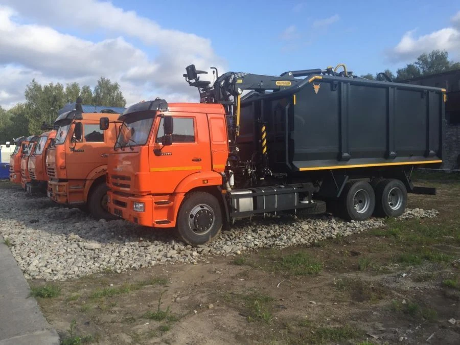 Special Scrap Car TM1K65 with Crane, Kamaz 65115 Chassis