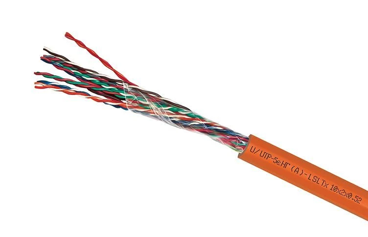 High-Frequency Twisted Pair Cable U/UTP Cat 5e PVC ng(A)-LSLTx 8*2*0.52