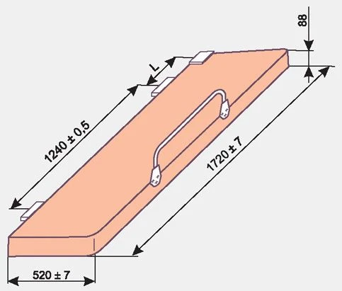 Model 836 Lower Longitudinal Shelf for Sleeper Cars