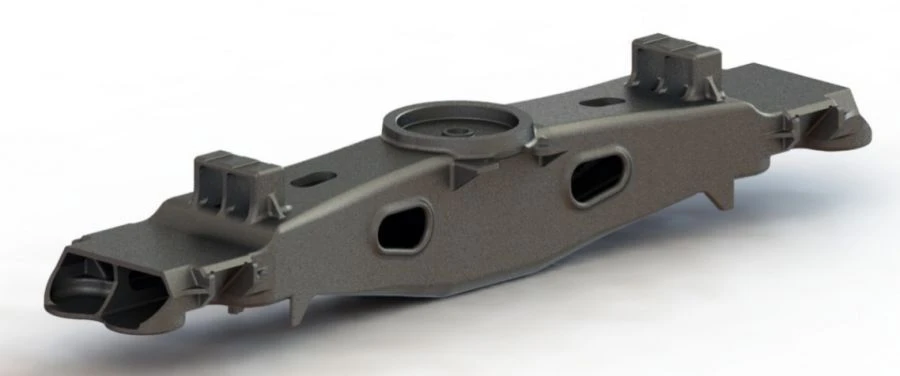 Hollow Beam for Freight Wagon Trucks, Design 100.00.010-4SB