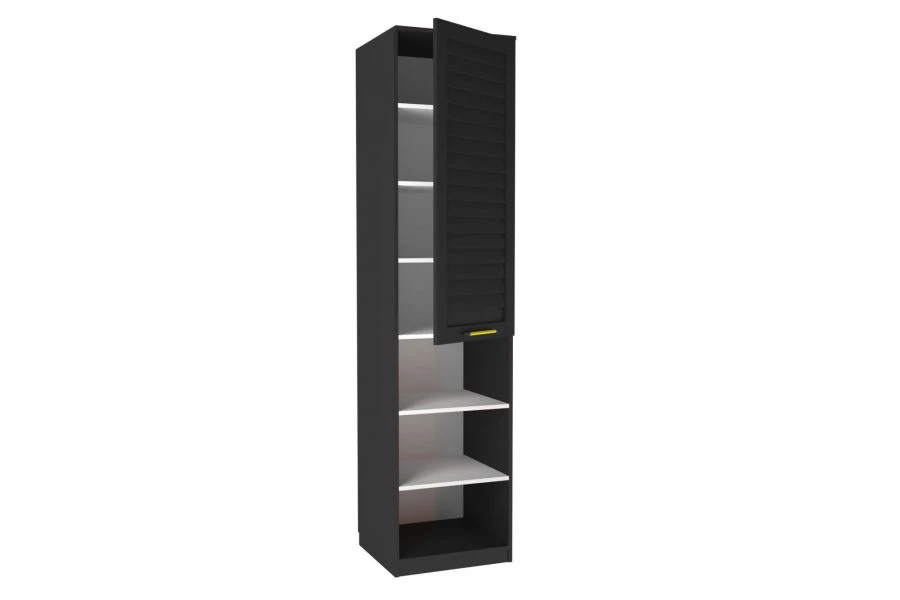 Modern Type 1 LD.520070.000 Shelving Unit (White/Black)
