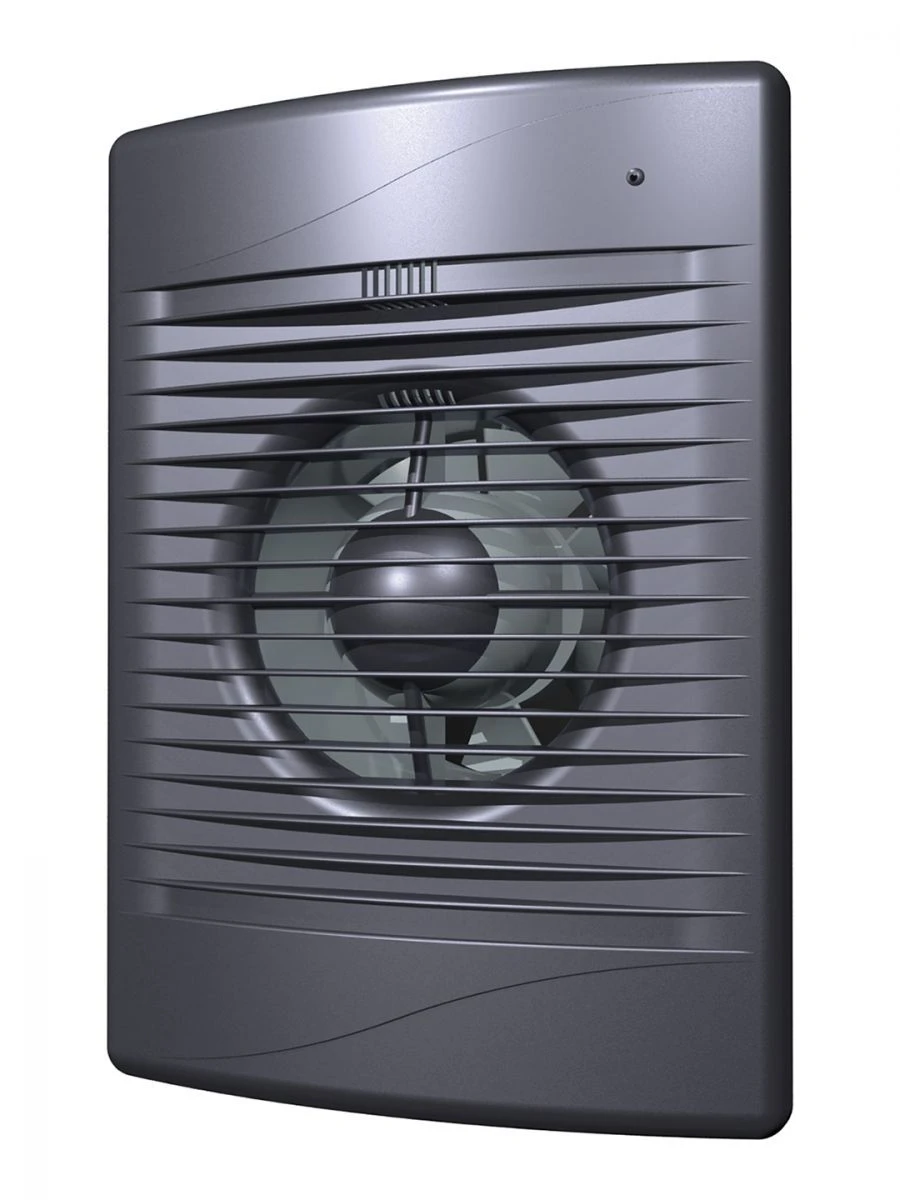 Standard 5C Dark Gray Metal Exhaust Fan with Backdraft Damper