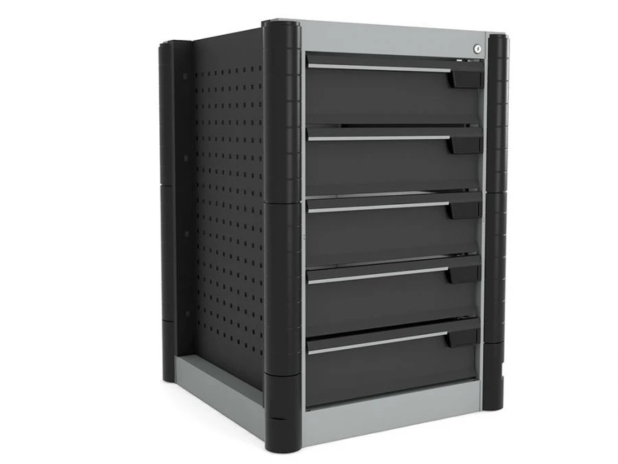 Metal Cabinets Series M with 5 Drawers and Lock