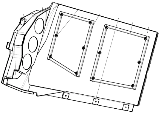 Left Side Panel for Tram Cars 71-412-04.10.21.520