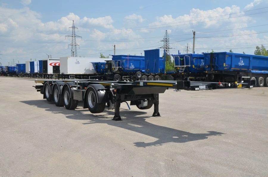 Container Semi-Trailer TONAR Model 99891 with Axle Unit TONAR Model 90432