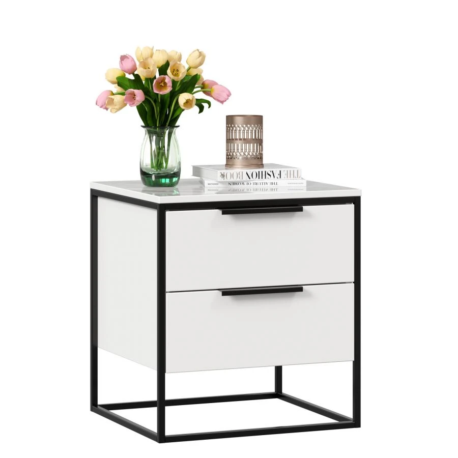 Nord LD.677020.000 Nightstand (White/Statuario)