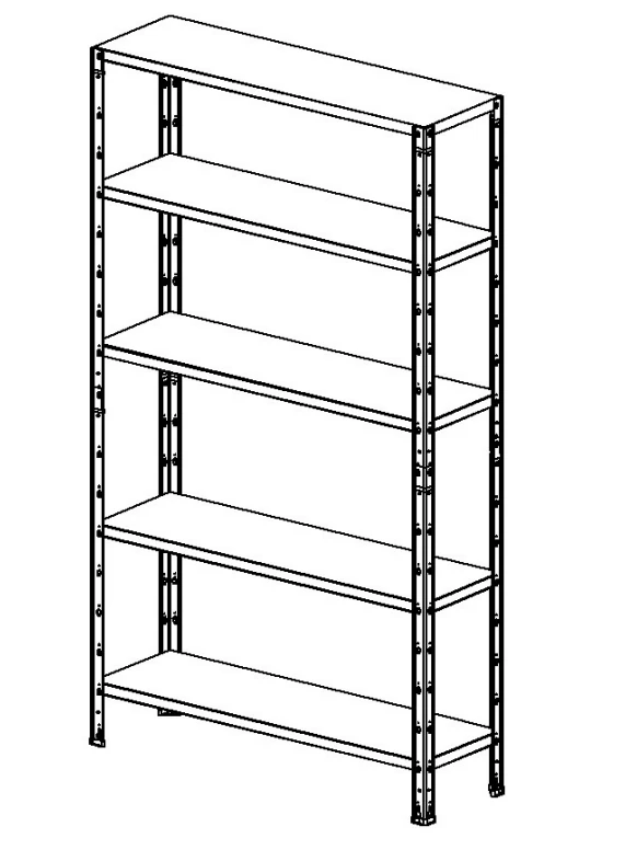 Metal Shelf for Document Storage and Organization