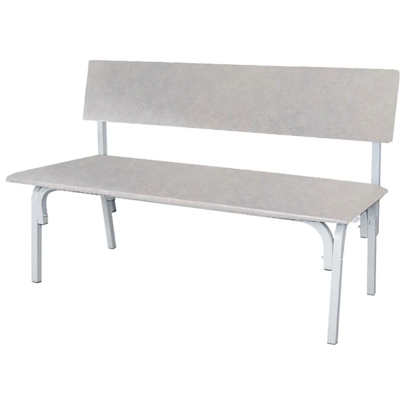 Byron Bench with Metal Frame - Customizable Material and Color