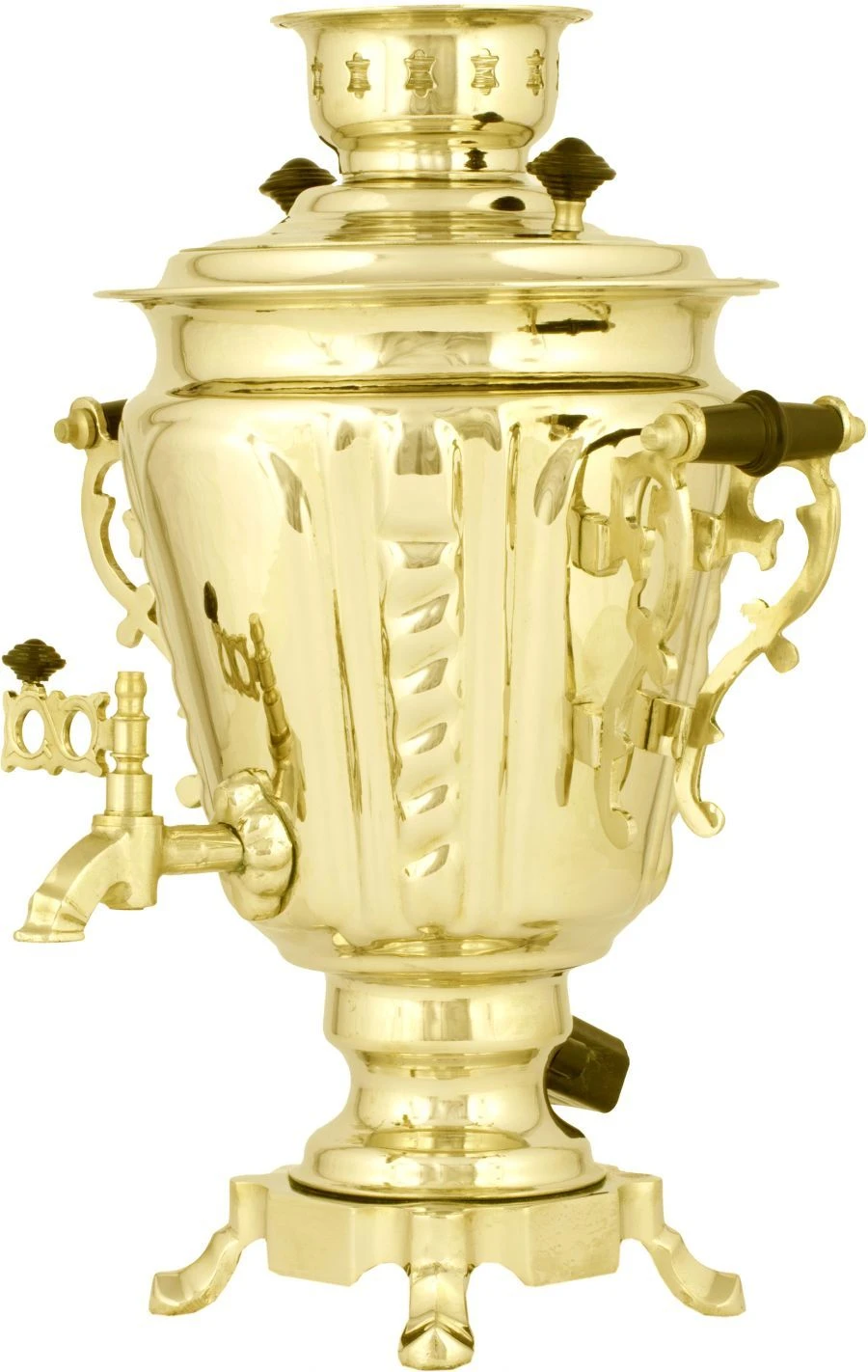 Electric Samovar 3 Liters Brass Conical Model