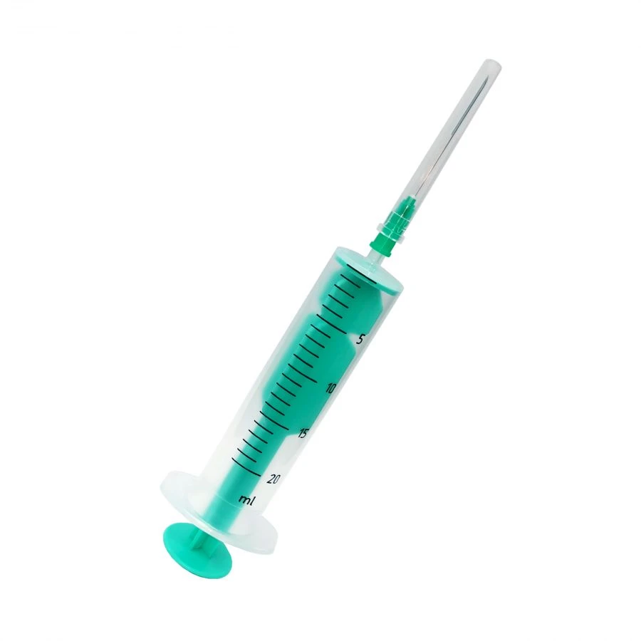 20ml Sterile Single-Use Injection Syringes with Needles, Luer Type