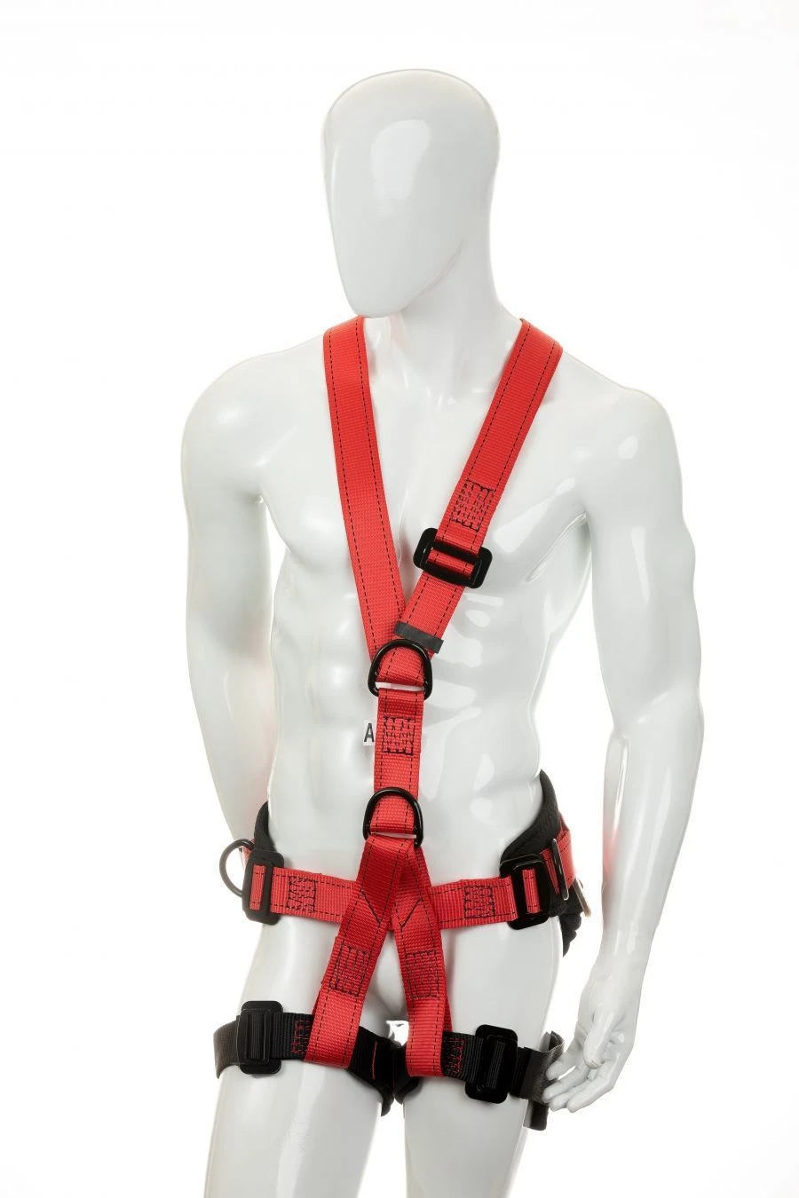 Fall Protection Harness with Attachment Elements for Work at Heights