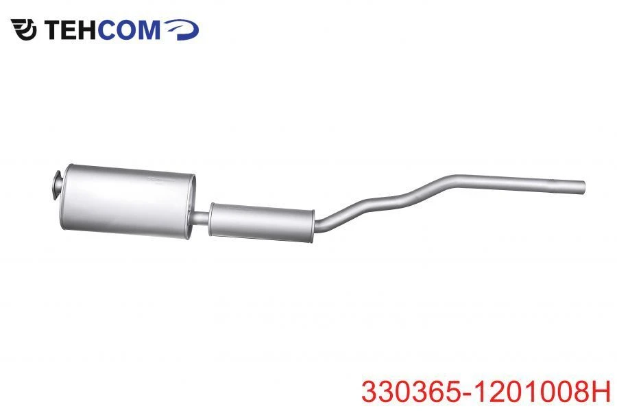 Exhaust Silencer with Resonator for ZMZ 4091.10/40911.10, Model 2017