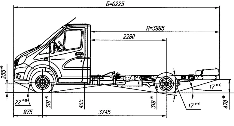 Gazelle NEXT Chassis A21R32 with G31 Diesel Engine N1