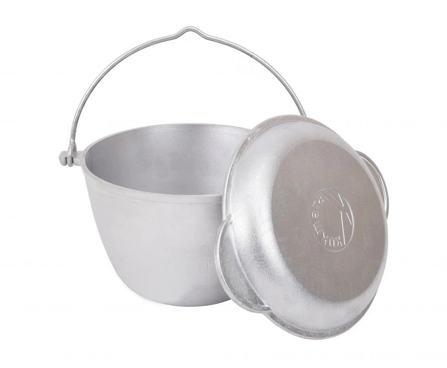 Aluminum Camping Pot 3L (Uncoated) with Lid - Kukmara